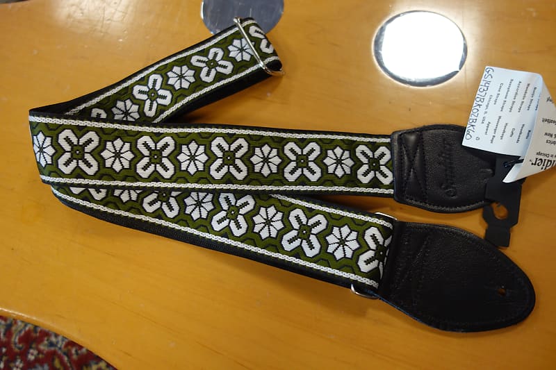 Souldier Greenwich Olive/White guitar strap Reverb
