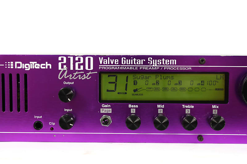 Digitech 2120 Artist Valve Guitar System Programmable Preamp Processor  Effects