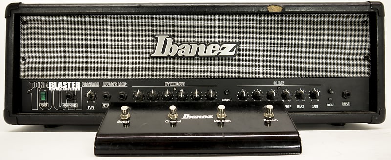 Ibanez Tb100h 100 Watt Tone Blaster Head Wfootswitch Reverb 5793