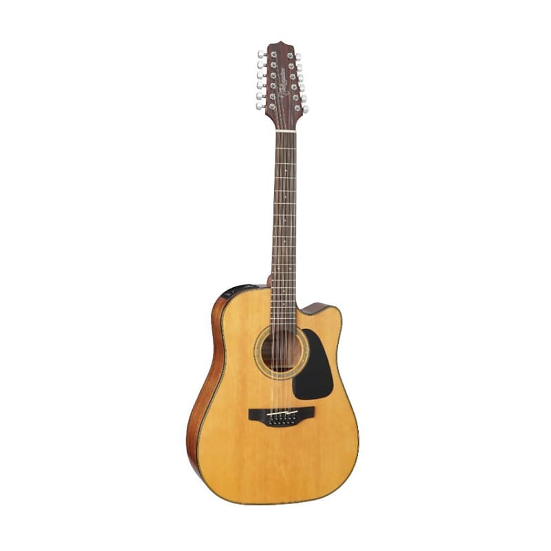 Takamine GD30CE-12NAT Dreadnought Cutaway 12-String Right-Handed Acoustic-Electric Guitar with Solid Spruce Top, Ovangkol Fingerboard, and Slim Mahogany Neck (Natural) image 1