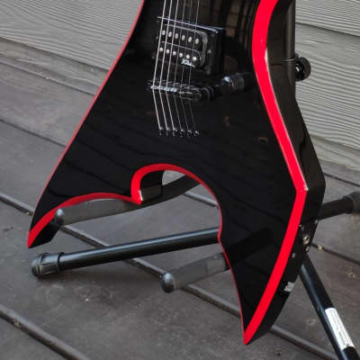 B.C. Rich Son of Beast " Avenge"  2001 Black with Red bevel Metal Monster Guitar! amazing image 3