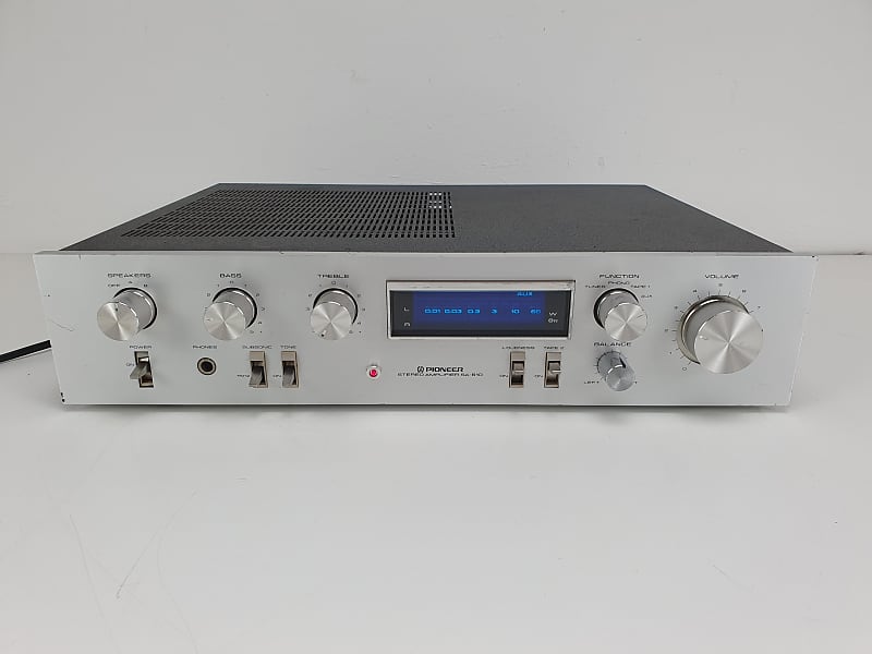 Pioneer SA-610 blue line  Integrated stereo amplifier - Serviced/Partially Recapped  			