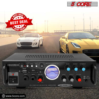 5 Core Car Amplifier 300W Dual Channel Amplifiers Car Audio w MOSFET Power Supply Premium Amp with EQ Control 2 Mic 1 USB and SD Card Input CEA 14 image 9