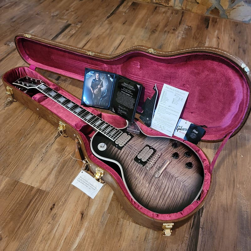2018 Gibson Les Paul Vivian Campbell SIGNED #34/50 Antrim Basalt Burst W/COA OHSC & Candy image 1
