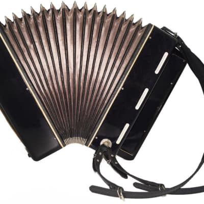 3 Row Chromatic Button Accordion Bayan Era made in Russia New Straps Case 2156, Rich and Beautiful sound! image 8