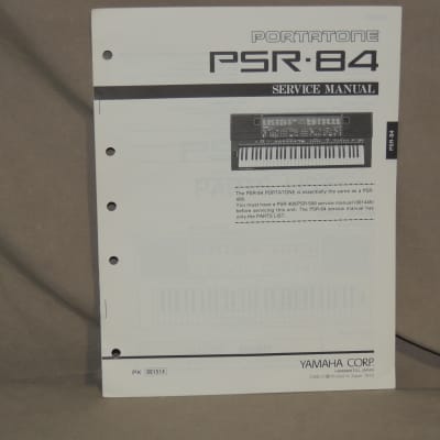 Yamaha Portatone PSR-84 Service Manual [Three Wave Music]