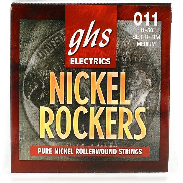 GHS RRM Nickel Rockers Roundwound Electric Guitar Strings - Medium (11-50) image 1