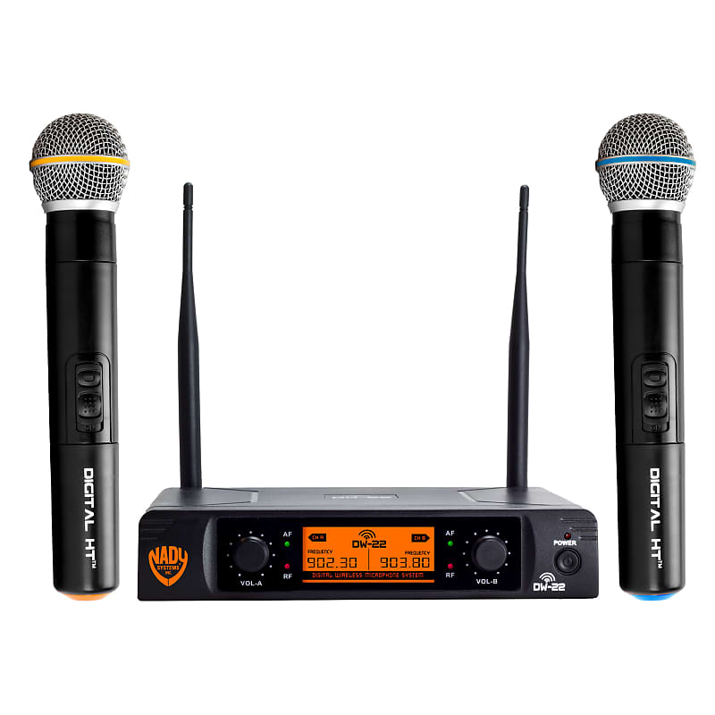 Nady DW-22 HT Dual Digital Wireless Handheld Microphone System (Bands D13, D14) image 1