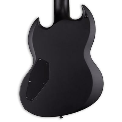 ESP LTD Viper-7 Baritone Black Metal Guitar w/ a Seymour Duncan Pickup - Black Satin image 6