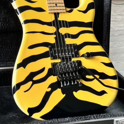 1996 ESP Custom Shop M-1 George Lynch Yellow Tiger image 2