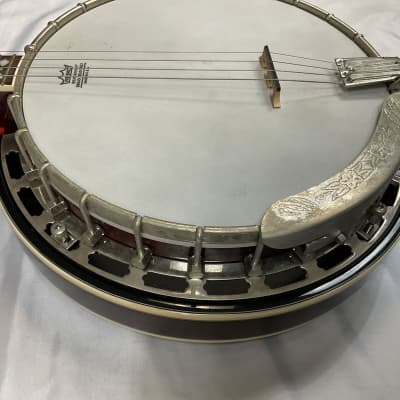 Lida Vintage 4-String Banjo 19 Frets Remo Weatherking Banjo Head USA With Case image 8