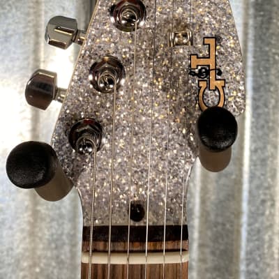 G&L USA Legacy Silver Metal Flake Guitar & Case #5140 image 5