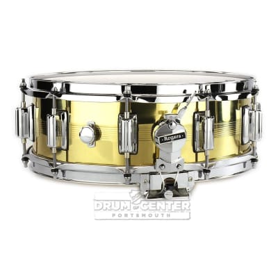 Rogers Dyna-sonic 7-Line Brass Snare Drum 14x5 image 2