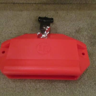 Latin Percussion Large Red Mountable Percussion  Block, Wood Block Tone - Mint! image 1