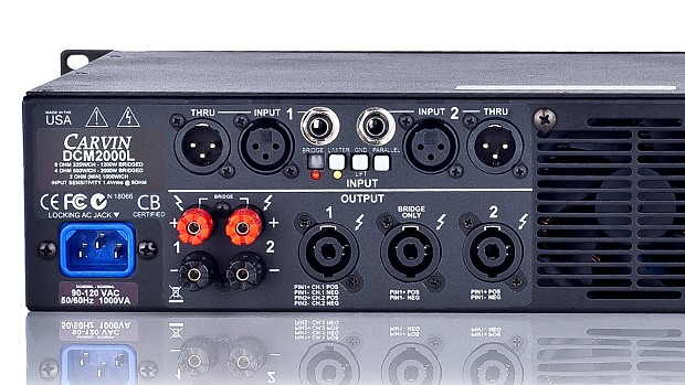 Carvin DCM2000L ULTRA LIGHT LINEAR POWER AMP 2000W PA PRO Carvin DCM2000L ULTRA LIGHT LINEAR POWER AMP 2000W PA PRO