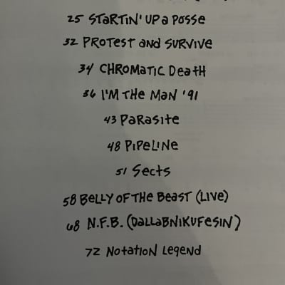 Anthrax - Attack of the Killer B's - Guitar Tab / Tablature Book image 3