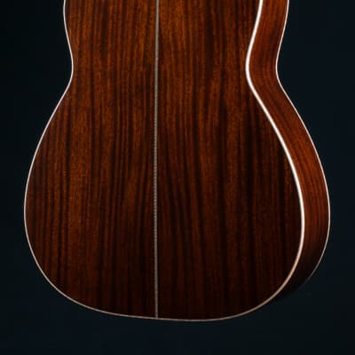 Huss and Dalton FS-41 African Mahogany and Bearclaw Italian Spruce with Paua Pearl NEW image 16