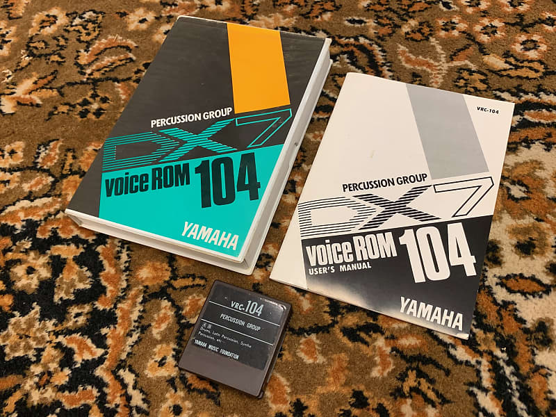 Yamaha DX7 Voice ROM 104 Cartridge With Box and Manual