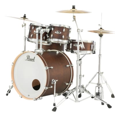 EXL1816F/C220 Pearl Export Lacquer 18x16 Floor Tom SATIN BROWN image 1