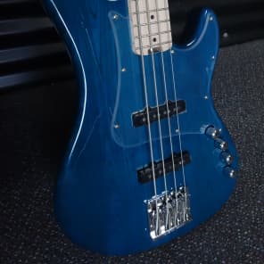 Cort GB74JJ 4 String Bass Guitar Aqua Blue image 2