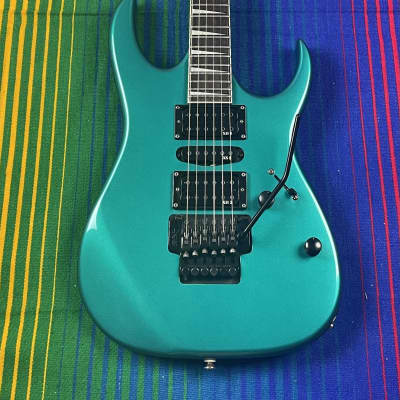 Ibanez EX370 1992 - Emerald Green / Blue - Made In Korea