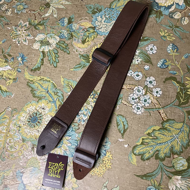 Ernie Ball Italian Leather Straps - Brown Italian Leather