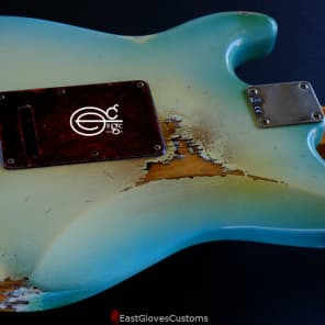 Fender Stratocaster Blue Sky Burst Aged Heavy Relic Rare image 5
