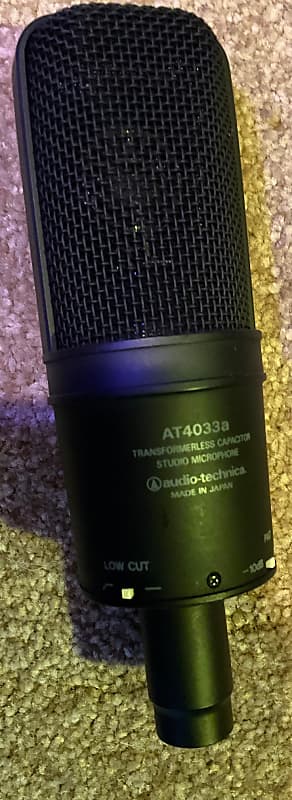 Audio-Technica AT4033a Large Diaphragm Cardioid Condenser Microphone 2010s - Black image 1