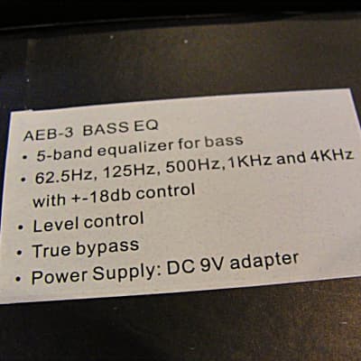 Tom's Line Engineering AEB-3 Bass Eq 5 band Equalizer Bass Guitar Effects Pedal image 9