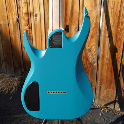 Schecter USA CUSTOM SHOP Keith Merrow KM-7 Stage Teal Blue Satin 7-String Electric Guitar w/ Case (2024) image 15