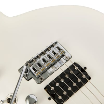 KOLOSS GT45PWH Aluminum Body Roasted Maple Neck Electric Guitar + Bag - White Satin image 4