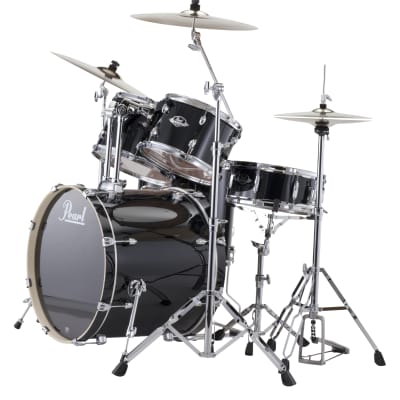 Pearl Export EXX725 5pc Drum Set Jet Black w/Hardware image 1