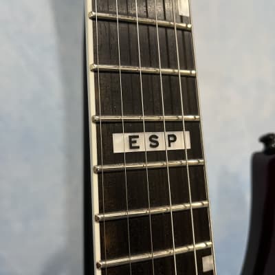 ESP E-II Horizon-III FM/FR Lefty in Black Cherry Fade with ESP Case image 8