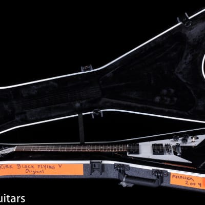 Gibson Custom Shop Kirk Hammett 1979 Flying V Ebony Murphy Lab Replica Aged Chrome Ebony (021) image 7