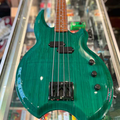 Licea Mr. Green Machine Bamboo Bass Guitar 2021 - Emerald Green - Custom, Handmade, and One-of-a-Kind for sale