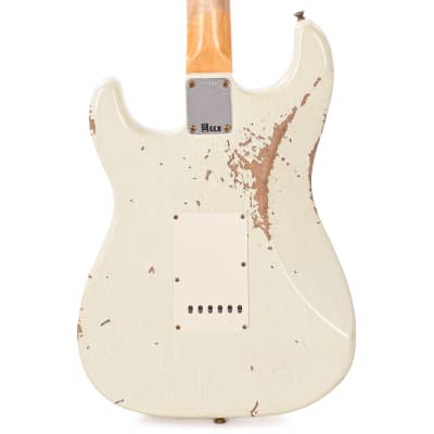 Fender Custom Shop Limited Edition 1964 L-Series Stratocaster Heavy Relic Aged Olympic White (Serial #L11424) image 3