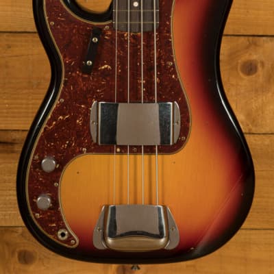 Fender Custom Shop 62 Precision Bass Left Handed Journeyman 3-Tone Sunburst for sale