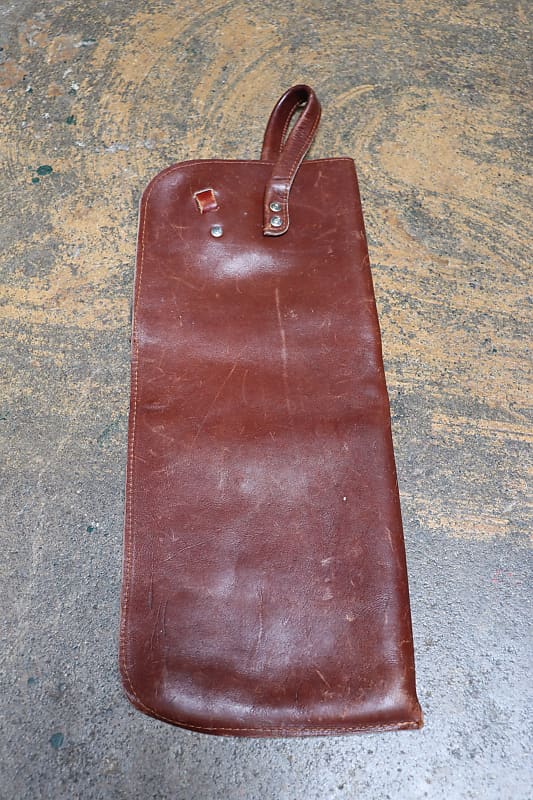 Vintage Terry Gould Leather Stick Bag Brown