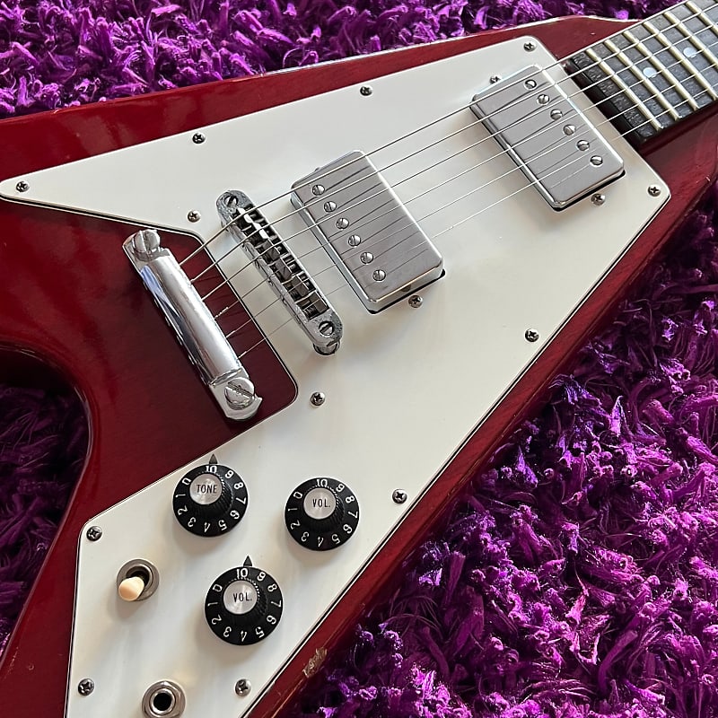 1978 Greco Japan FV-600 Flying V (Cherry Red) (w/ OHSC) | Reverb