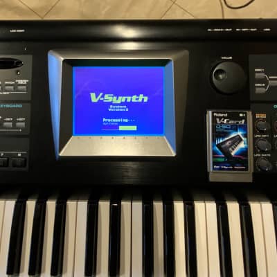 Roland V-Synth 61-Key  V2.0 Digital Synthesizer + VC-1 D50 V.CARD