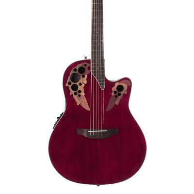 Ovation CE48-RR Celebrity Elite Super Shallow Lyrachord Body Nato Neck 6-String Acoustic-Electric Guitar image 4