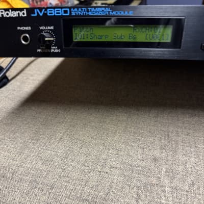 Roland JV-880 Multi Timbral Synthesizer Module 1992 - Black