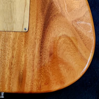 SJ Custom Guitars  Stratocaster ,Amboyna Burl Top, mahogany back, koa neck, Wilkinson, Grover image 11