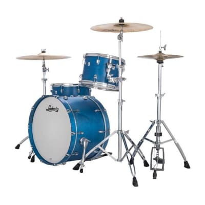 Ludwig Neusonic FAB 3pc Drum Set Satin Royal Blue image 5