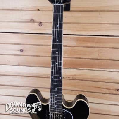 Gibson ES-335 with Hardshell Case - Vintage Ebony image 3