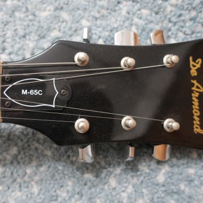 1990s Guild DeArmond De Armond M-65C Electric Guitar Case Black Near Mint Still Have Original Wrap! image 5