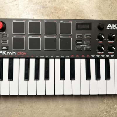 Akai MPK Mini Play Portable 25-Key MIDI Controller 2018 - Present - Black