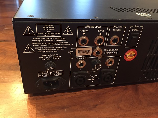 SWR Bass 750, Tube Preamp, Hybrid Bass Guitar Head, USA Made
