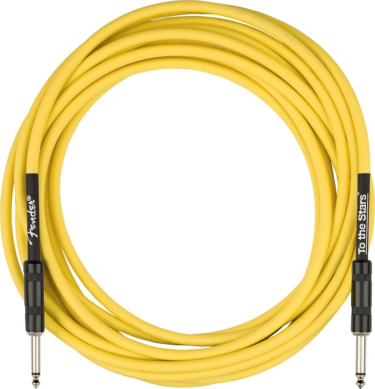 Fender TOM DELONGE 18.6' Instrument Cable Yellow