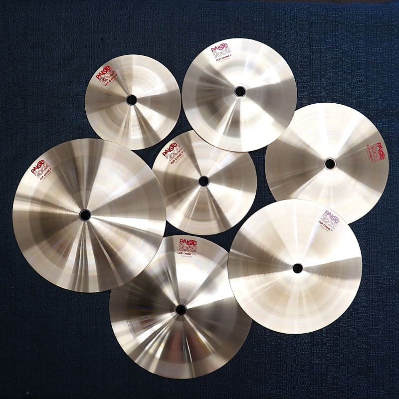 Paiste 7pc 2002 Cup Chime Cymbal Set (#1-7) | Reverb